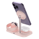 thumbnail image 2 of Kit Cargador Inalámbrico 3 en 1 Mr. Gadgets 15W + Cubo 35W USB-C, carga simultánea iPhone MagSafe, AirPods y Apple Watch, diseño elegante y compacto, ideal para hogar, oficina y viajes Rosa, 2 of 10