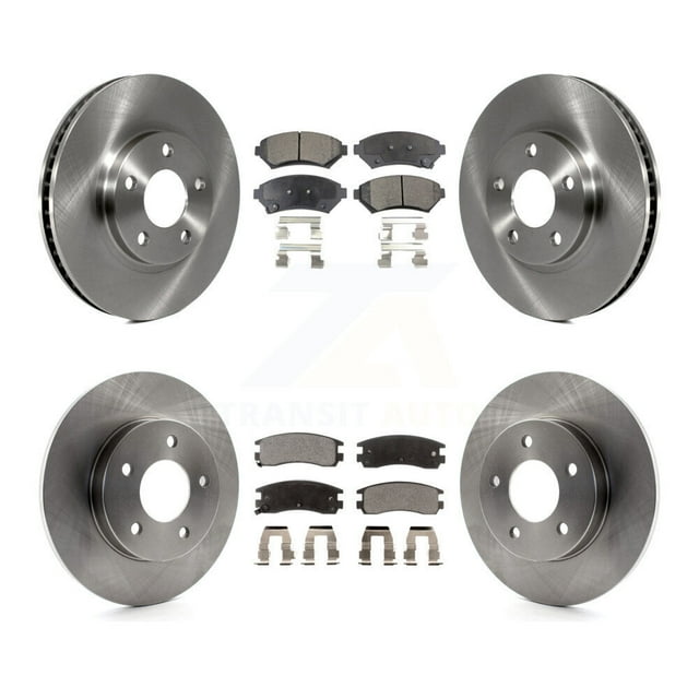 Transit Auto Front Rear Disc Brake Rotors and Ceramic Pads Kit for Car Cadillac DeVille Buick Park Avenue Eldorado Oldsmobile Aurora Seville Riviera K8T-100768