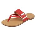 thumbnail image 1 of Sandalias de piso Exterior Piel vegana Color Rojo Para Mujer De RBBASICS, 1 of 3