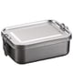 thumbnail image 1 of Elegante caja bento de acero inoxidable, diseño a prueba de fugas con capa aislante que garantiza la frescura, contenedor reutilizable ecológico y sostenible para hombres y mujeres, 6,5 x 4,7 x 2,4, 1 of 5