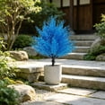 thumbnail image 6 of SLYNSHome Artificial Pine Topiary Tree with Ground Spike Blue Artificial Shrub Bushes Fake Evergreen Tree for Porch, Artificial Plants for Outdoor Planters Indoor UV Resistant, 6 of 6