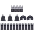 thumbnail image 1 of Juego de 20 hojas de sierra oscilantes de liberación rápida, herramientas de corte universales para madera y metal., 1 of 14