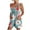 Green, variant on Lovskoo Summer Short Rompers for Women 2024 Casual Loose Floral Sleeveless Tie Knot Strap Jumpsuits Wide Leg Overalls with Pockets Blue S