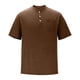 thumbnail image 4 of pstuiky camisetas de hombre, Blusas/camisetas casuales de verano para hombre, de color liso y cuello redondo camisetas de hombre l, 4 of 6