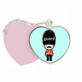 thumbnail image 1 of Guard Lovely Beefeaters Warren Mignon Mirror Travel Purse Makeup Heart Pink, 1 of 4