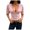 Pink-0JIlv, variant on OJSFQUFP Sleeve Tops for Women V Neck Front Crop Top Tee Shirt Cute Vacation Outfits