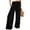 Black, variant on Women's Wide Leg Pants with Pockets Loose Palazzo Pants for Women Elastic Waist Dressy Casual Flowy Pants