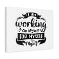 thumbnail image 4 of Inspirational Quote Canvas Working On Myself Wall Art Motivational Motto Inspiring Prints Artwork Decor Ready to Hang, 4 of 15