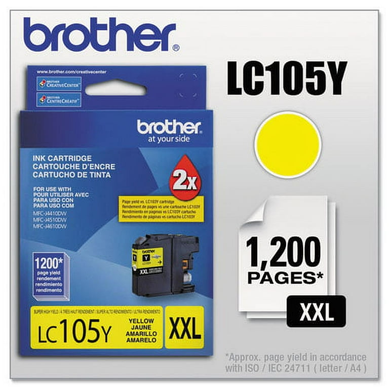 LC105Y Innobella Super High-Yield Ink, 1,200 Page-Yield, Yellow LC105Y Innobella Super High-Yield Ink, 1,200 Page-Yield, Yellow