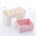 thumbnail image 2 of Muyoka Caja de almacenamiento de cosméticos Organizador de maquillaje de plástico con cajones Contenedor de maquillaje de escritorio para joyas Cuidado de la piel Esmalte de uñas Pinceles Lápiz Tarjet Muyoka Hogar, 2 of 6