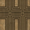 thumbnail image 1 of Ahgly Company Machine Washable Indoor Square Transitional Light Brown Area Rugs, 4' Square, 1 of 7