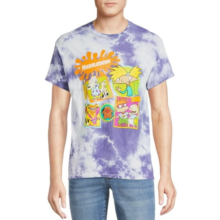 Nickelodeon Men's & Big Men's Nick Toons Tie Dye Graphic Print T-Shirt