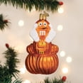 thumbnail image 2 of Old World Christmas 4.00In M&M's Orange Autumn, Glass, Pumpkins Chocolate 32666, 2 of 5