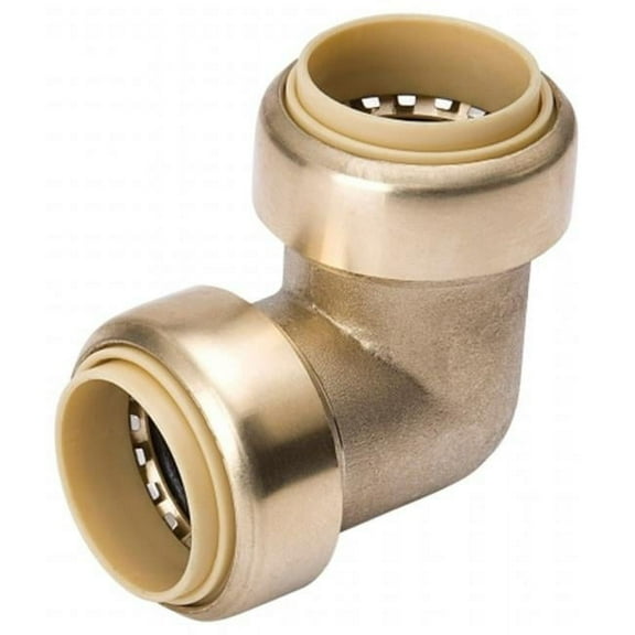 Mueller Streamline Brass Push-Fit Elbow 90-Degree - 1" x 1"