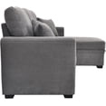 thumbnail image 4 of JERBOR Tufted Sectional Sleeper Sofa Pull Out Couch Bed - Modern Upholstered L Shaped Convertible Sofa Bed with Chaise Lounge and Storage for Living Room, 4 of 12