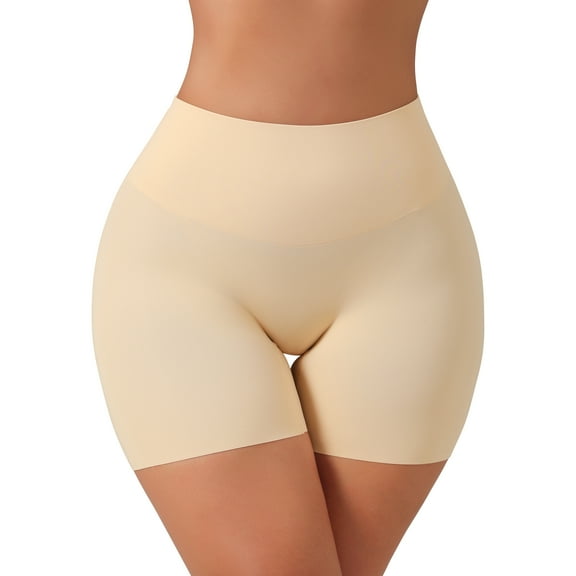 USEASY Seamless Shapewear Shorts for Women Tummy Control Slip Shorts Under Dress Women's Thigh Slimmer High Waisted Shaping Boyshorts