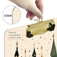 thumbnail image 6 of FORMRS Acrylic Clipboard with Low Profile Clip Standard A4 Letter Size, 12.5" x 9", Beige Christmas Trees, 6 of 8
