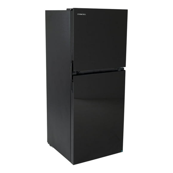 Furrion LLC Refrigerator 107785 Everchill; Dual Compartment Refrigerator With Freezer; 11 Cubic Foot; 12 Volt DC; Direct Current; With Ice Maker; Digital Temperature Control; With LED Light; Black