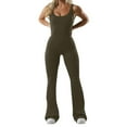 thumbnail image 2 of GZWYHT Sets for Women Jumpsuits for Women Women's Tight Fitting Yoga Jumpsuit With Chest Cushion Back Hollow Out Sports Slimming Jumpsuit Lounge Sets for Women Summer Sets for Women GN2 S, 2 of 5