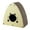 Almond, variant on THE LICKER STORE Koko 19" Modern Cardboard Triangle Cat Cave Scratcher with Catnip, Almond, CSR1006A