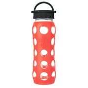 Lifefactory - Glass Water Bottle with Classic Cap and Silicone Sleeve Core 2.0 Poppy - 22 fl. oz.