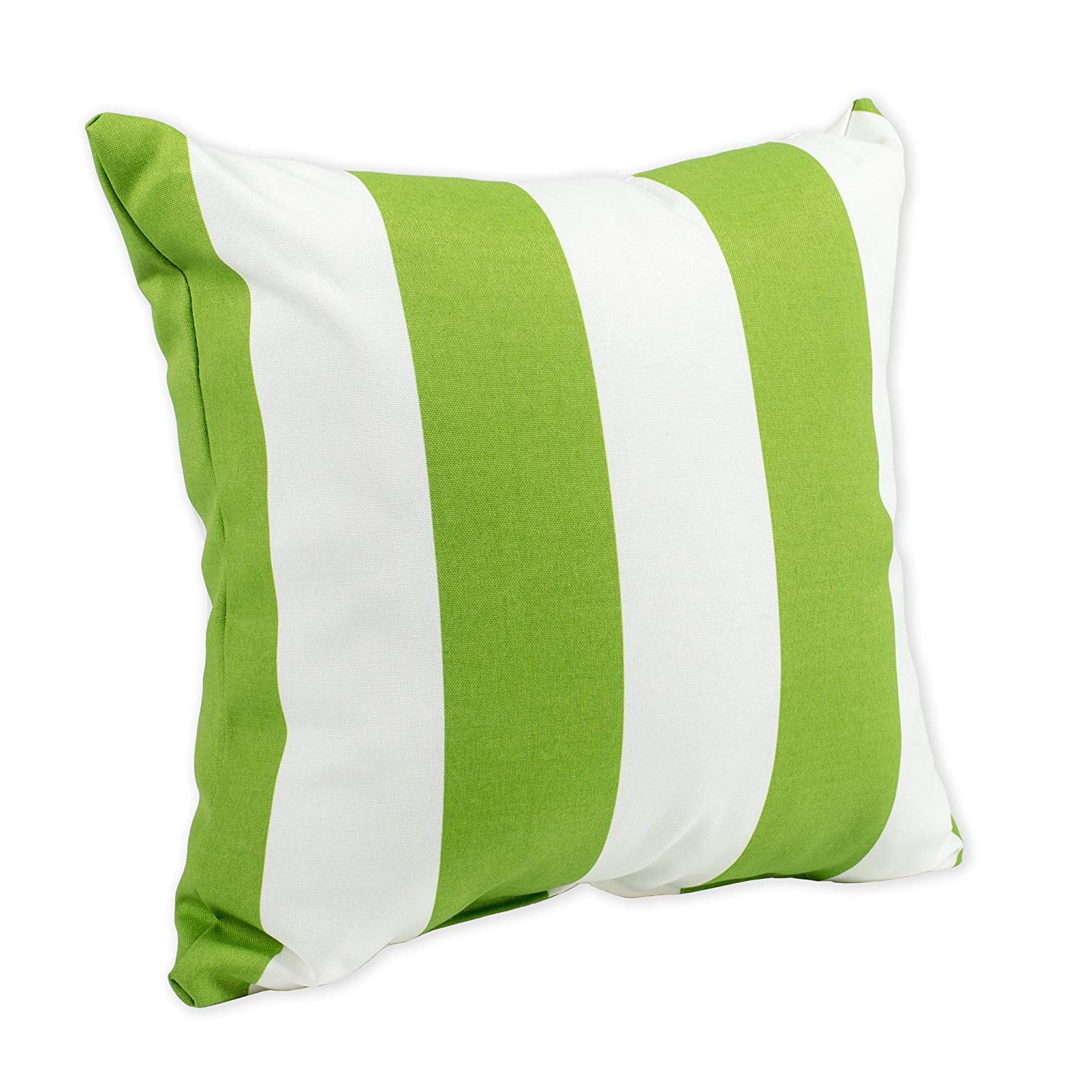 Cabana Cirtrus Lime Green and White Stripe 16 x 16 Indoor Outdoor Throw