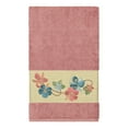 thumbnail image 2 of Authentic Hotel and Spa  Turkish Cotton Floral Vine Embroidered Tea Rose 4-piece Towel Set, 2 of 4
