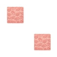 thumbnail image 1 of serony 1/2/3/5 Cup Silicone Heat Resistant Coffee Mug Table Mat Reusable Household Pad Ribbed Tableware Placemat Protector Pink 2PCS, 1 of 6
