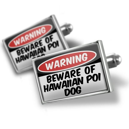 Cufflinks Beware of the Hawaiian Poi Dog from United States - NEONBLOND