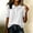 White, variant on DailyChi Summer Sales Under $ 5 Women Linen Doll Collar Shirt Puff Sleeve Blouse Short Sleeve Loose Casual Summer Top
