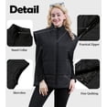 thumbnail image 5 of Fanient Womens Oversized Puffer Vest Sleeveless Zip Up Padded Jacket Vest Lightweight Winter Coat Outwear, 5 of 8