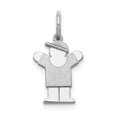 thumbnail image 1 of 14K White Gold Mini Boy Charm, 1 of 2