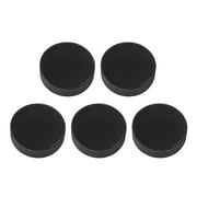 5pcs Sports Puck for Practicing Rubber Ice Hockey Pucks Game Pucks (Black)