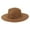 Khaki, variant on Women and Men Flat Wide Brim Warm Felt Fedora Hat Retro Style Panama Hat Red