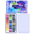 thumbnail image 1 of Solid Watercolor Iron Boxed Multicolor Drawing Paints with Hook Line Pen Painting Supplies36 Colors, 1 of 5