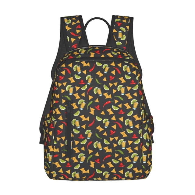 Disketp Mexican Food Beer Mochila Ligera e Impermeable, Mochila de Día Resistente para Viajes, Senderismo y Uso Diario para Hombre y Mujer