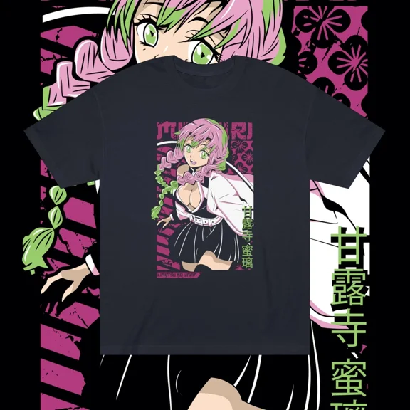 Mitsuri Kanroji Demon Slayer Tee, Unisex Anime Graphic T-Shirt, Kimetsu no Yaiba | eBay