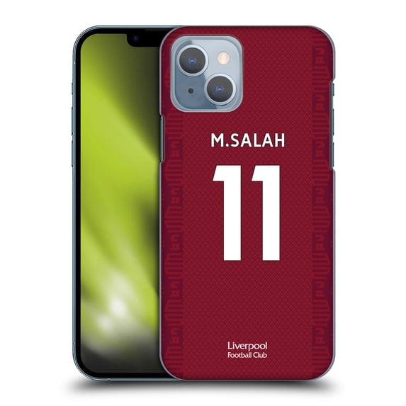 Head Case Designs Officially Licensed Liverpool Football Club 2022/23 Players Home Kit Mohamed Salah Hard Back Case Compatible with Apple iPhone 14