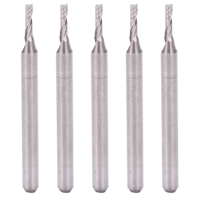 5pcs Spiral Router Bit Tungsten Steel Milling Cutter for Wood Carving 3.175 X 1.5 X 5mm