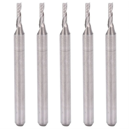 

5pcs Spiral Router Bit Tungsten Steel Milling Cutter for Wood Carving 3.175 X 1.5 X 5mm