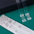 thumbnail image 1 of Correa de hombro transparente, ropa interior de repuesto, sujetador con cinturón invisible, cinturón de cristal antideslizante, envoltura para el pecho, cinturón de tubo elástico alto de TPU, 2 piezas, 1 of 6