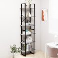thumbnail image 1 of vidaXL Storage Shelf Concrete Grey 60x30x210cm Engineered Wood, 1 of 5
