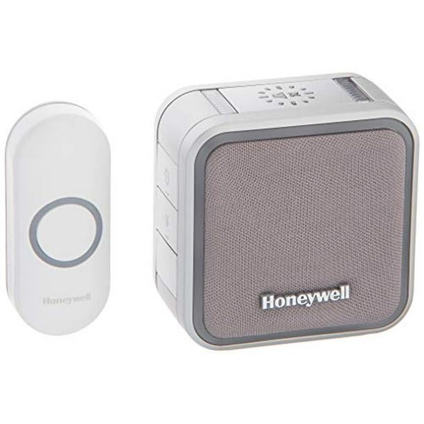 Honeywell Home RDWL515A2000 Sonnette Portative Sans Fil et Bouton-Poussoir - Série 5, Blanc
