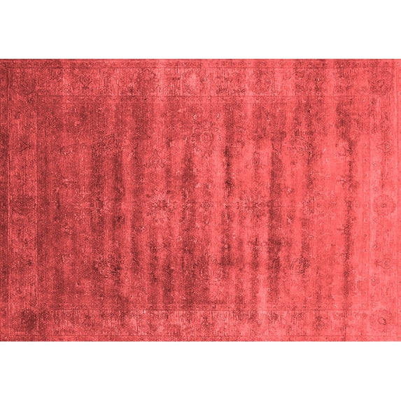 Ahgly Company Indoor Rectangle Oriental Red Industrial Area Rugs, 4' x 6'