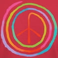 thumbnail image 3 of CafePress - Neon Spiral Peace Sign II Dark T Shirt - Men's Classic Graphic Cotton T-Shirt, 3 of 4
