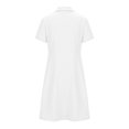 thumbnail image 6 of SUYIDA Girls Flutter Sleeve Solid Color Dress, Lace with Side Pockets, Lightweight Everyday Casual Swing Dress for Girls, 6 of 6