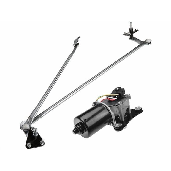 Front Windshield Wiper Arm / Linkage / Motor Assembly 2 - Compatible with 1992 - 1994 Nissan D21 - Autopart Premium