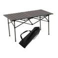 thumbnail image 3 of Mesa plegable compacta para actividades al aire libre, con capacidad para 2-4 personas, ideal para acampar. plateado, 3 of 9