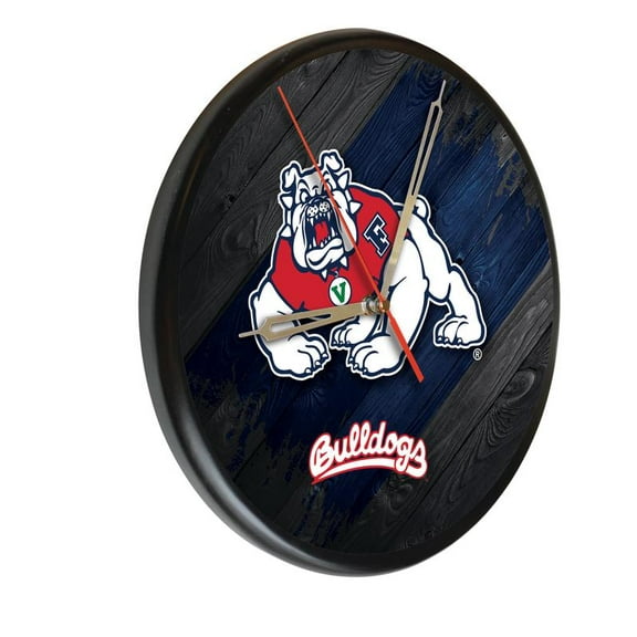 Fresno State University 13" Solid Wood Clock