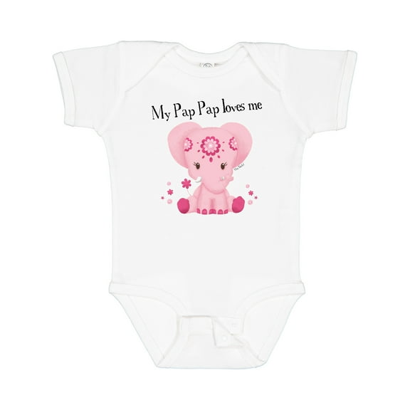 Inktastic Aditi My Pap Pap Loves Me Boys or Girls Baby Bodysuit